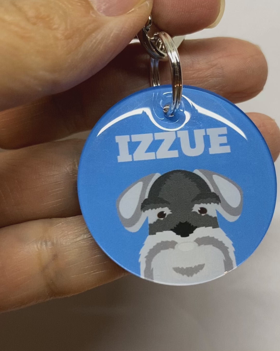 Schnauzer Dog Name Tags by Bashtags