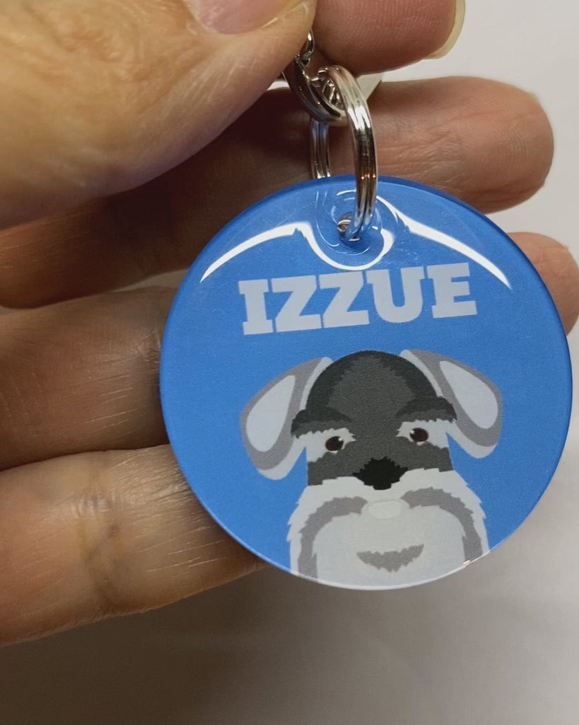 Schnauzer Dog Name Tags by Bashtags