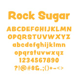 Rock-Sugar Font (White Lettering) Pet ID Tag by Bashtags