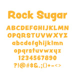 Brown Rock-Sugar Font - 2x Tags Dog Name Tags by Bashtags