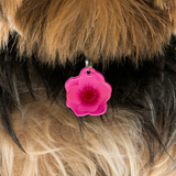 Ruber Hibiscus Pet ID Tag Dog Tag | Custom Pet ID Tags by Bashtags®