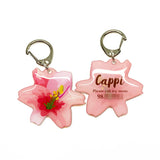 Salmon Pink Lily - 2x Tags Dog Name Tags by Bashtags