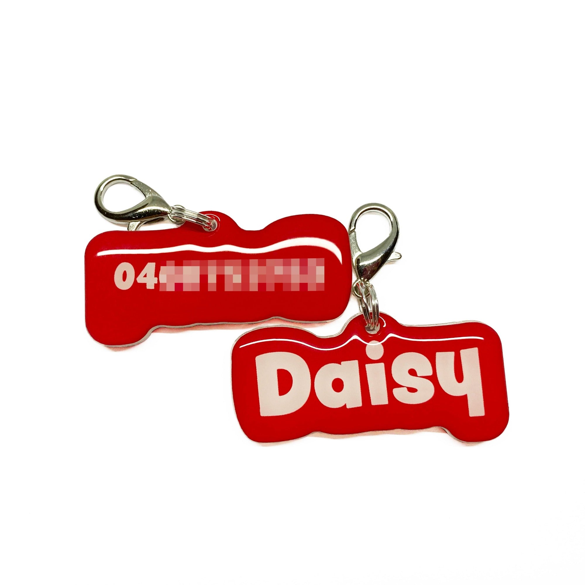 Red Rock-Sugar Font Pet ID Tag by Bashtags