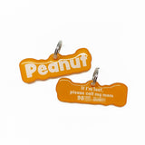Orange Rock-Sugar Font Pet ID Tag by Bashtags